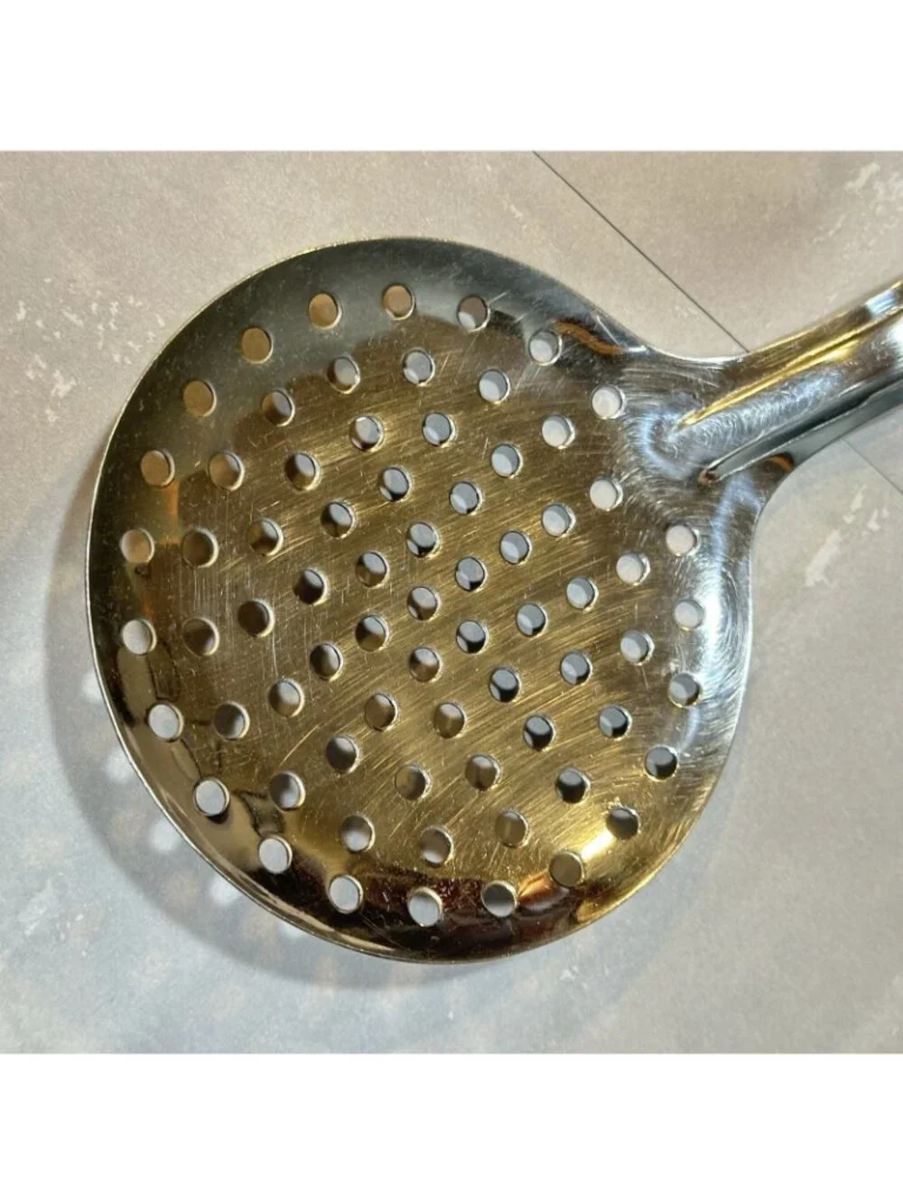 Vintage Stainless Steel Skimmer Spoon 13.5
